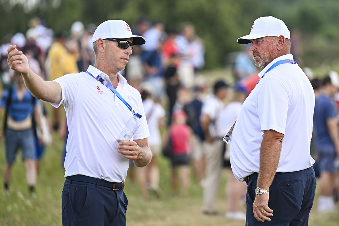 Søren Hansen og Thomas Bjørn OL 2024 golf